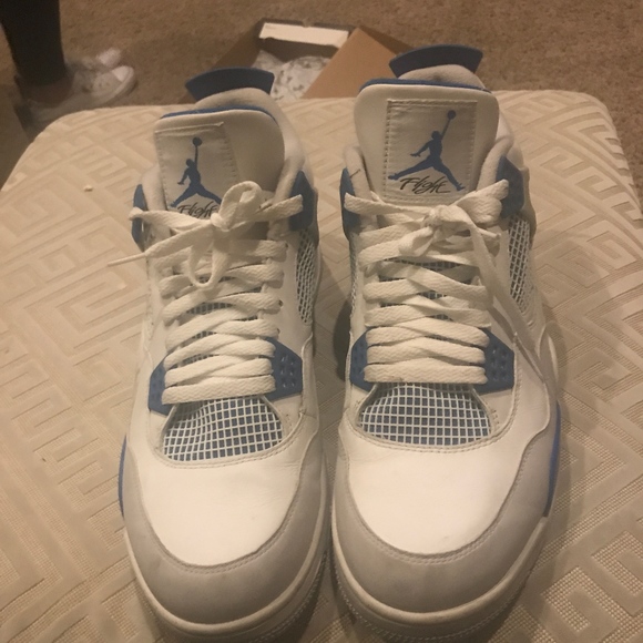 Jordan retro 4 military blue size 14 main image 5